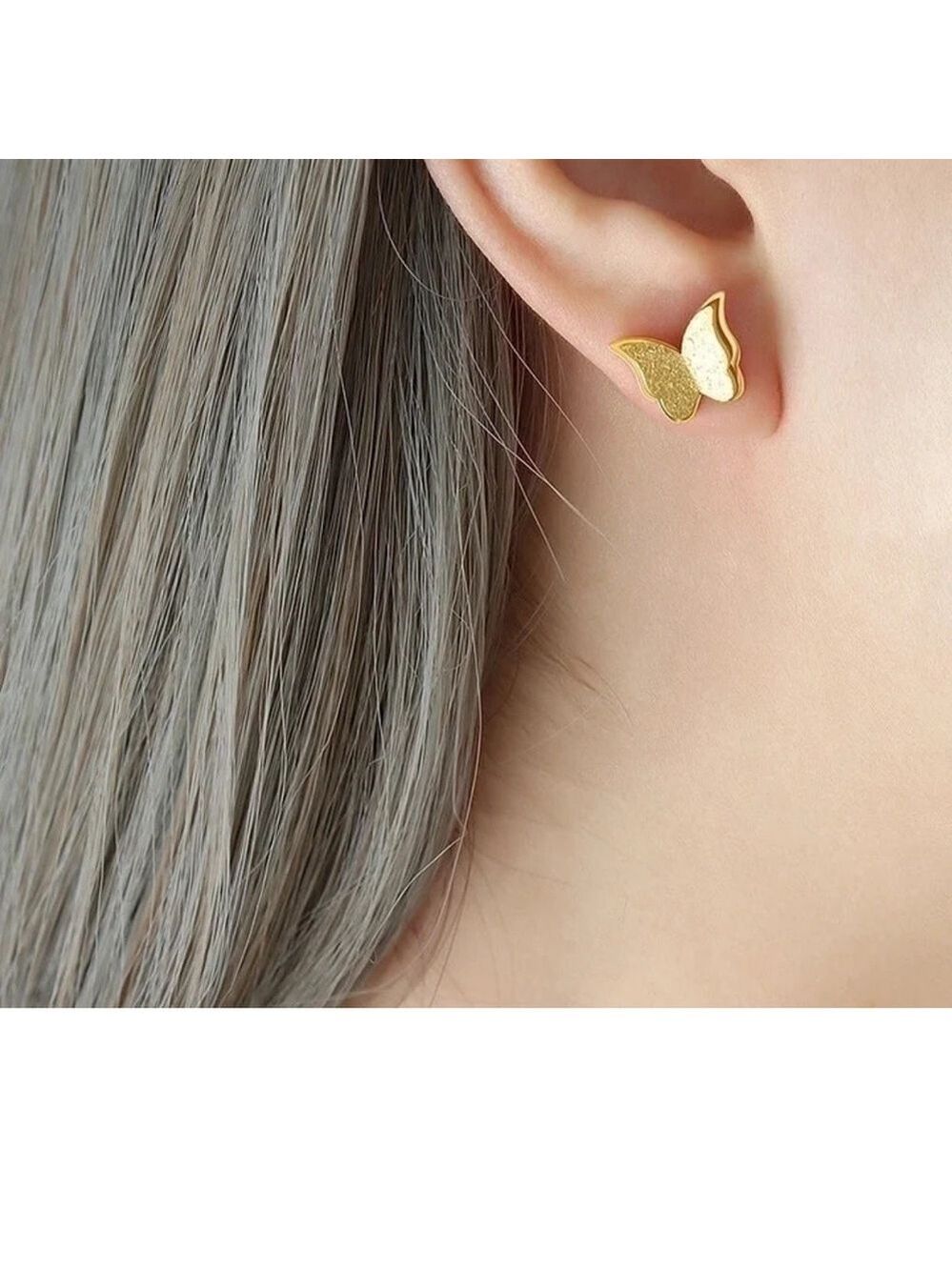 Gorgeous Gold Butterfly Earrings - NWOT